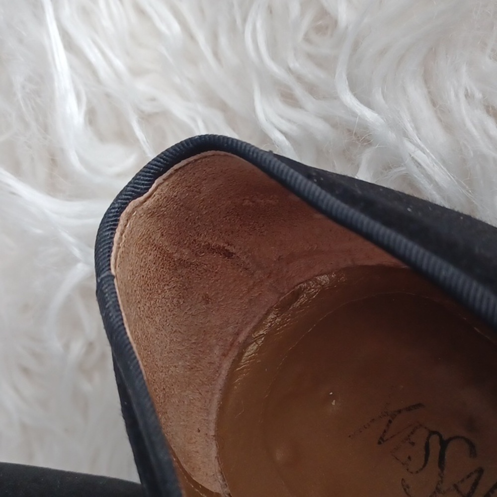 Vintage YSL Black Satin Flats - Picture 9 of 12